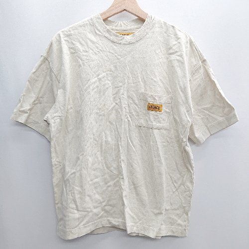 ◇ UNIVERSAL OVERALL 半袖 Tシャツ サイズS アイボリー系 メンズ E  【1408220004676】