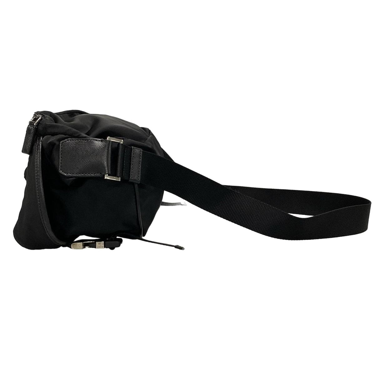 noauy　PRADA ブラックナイロンボディバッグ ウエストポーチ PRADA ボディバッグ ブラック ナイロン ウエストポーチ PRADA ブラック