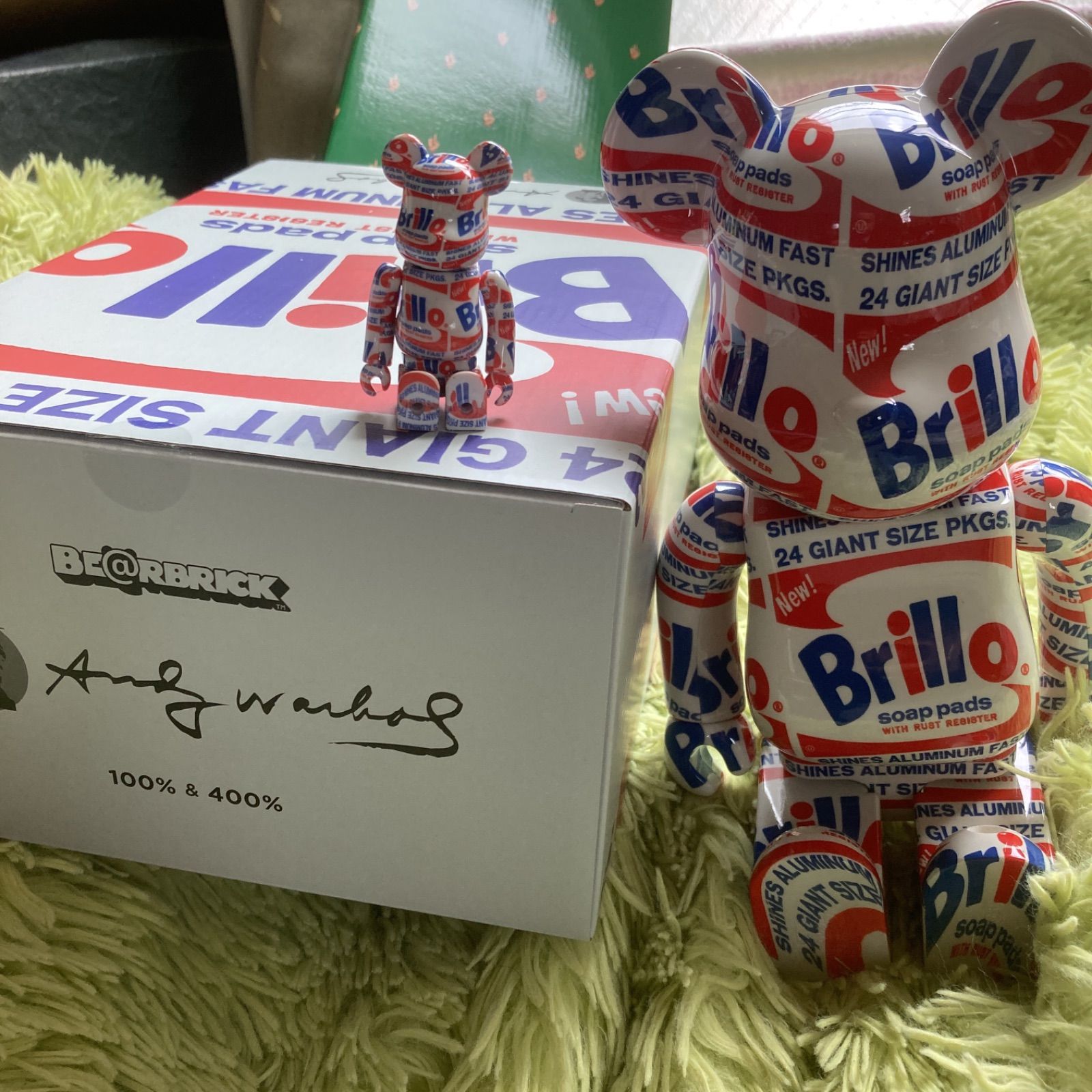 BE@RBRICK ANDY WARHOL Brillo 100％ & 400％