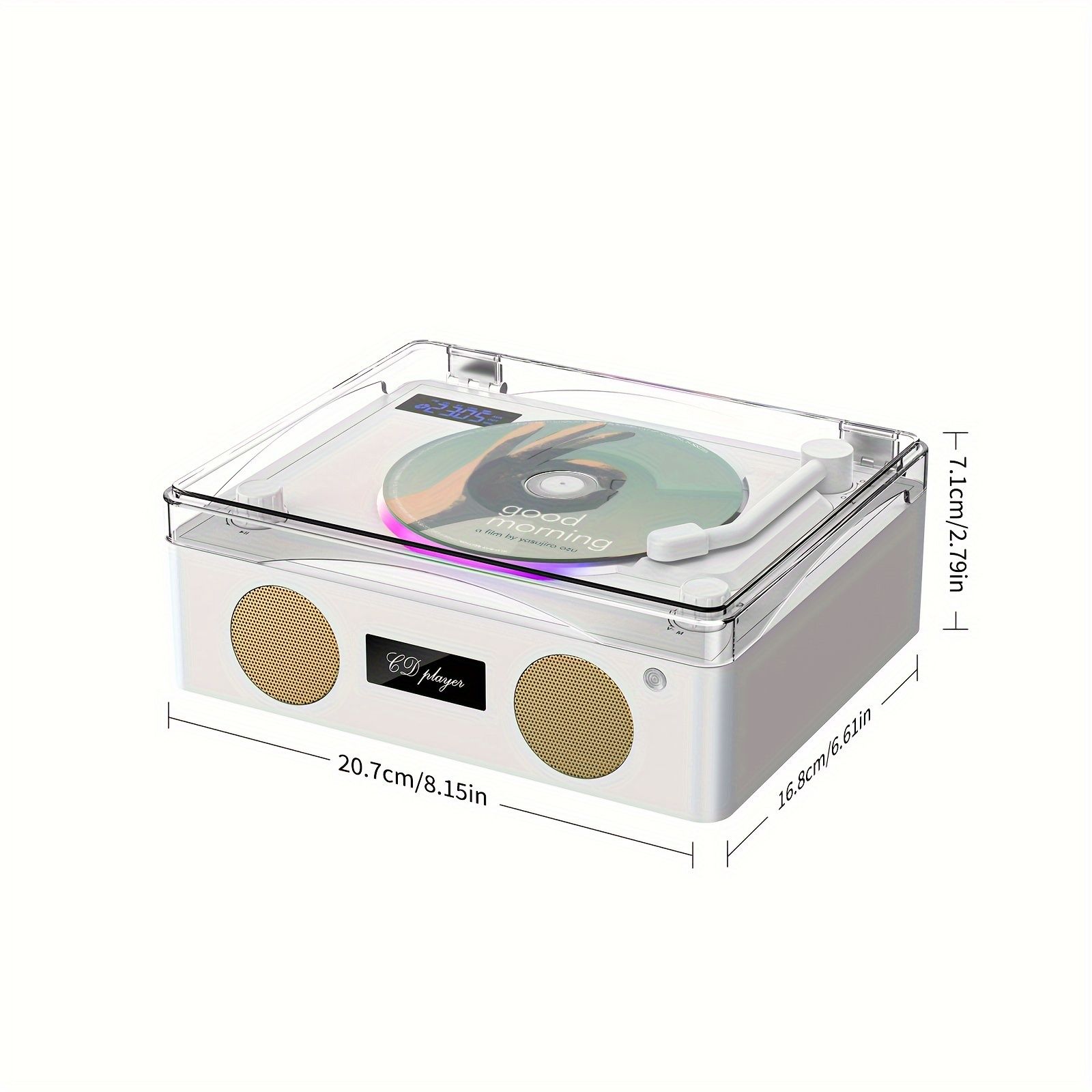 ステレオダルースピーカー搭載 CD|CD-R|CD-RW|MP3|WAV対応