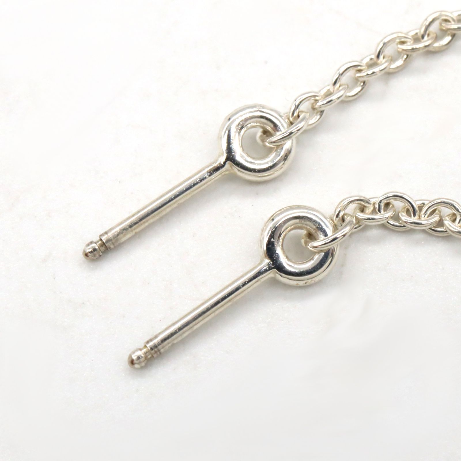 シェーヌダンクルファランドールピアスTPM シルバー HERMES エルメス