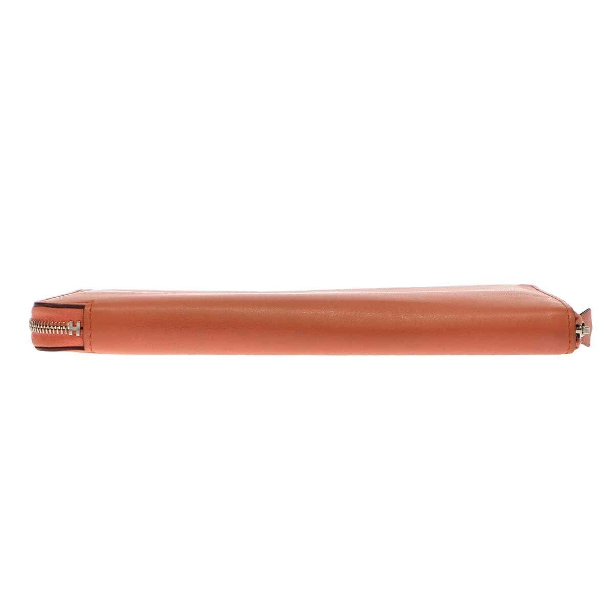 HERMES エルメス アザップ クラシックラウンドジップウォレット ピーチ