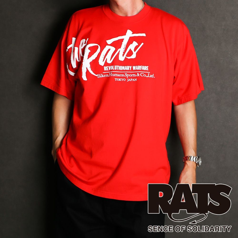 RATS SCRIPT BIG LOGO TEE ⁄ LOGO Rats Hole *NEW*Rat\u0027s T