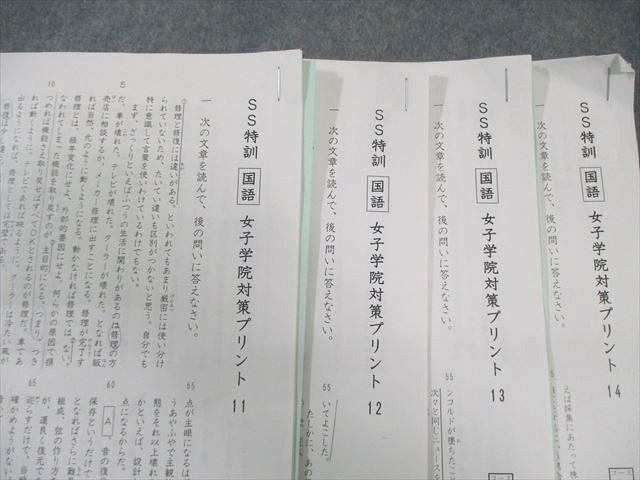 SAPIX サピックス 女子学院コース 【SS特訓全14回分フルセット】/正月特訓 計4回分 国語 通年セット 2021 040S2D SAPIX サピックス 女子学院コース 【SS特訓全14回分フルセット