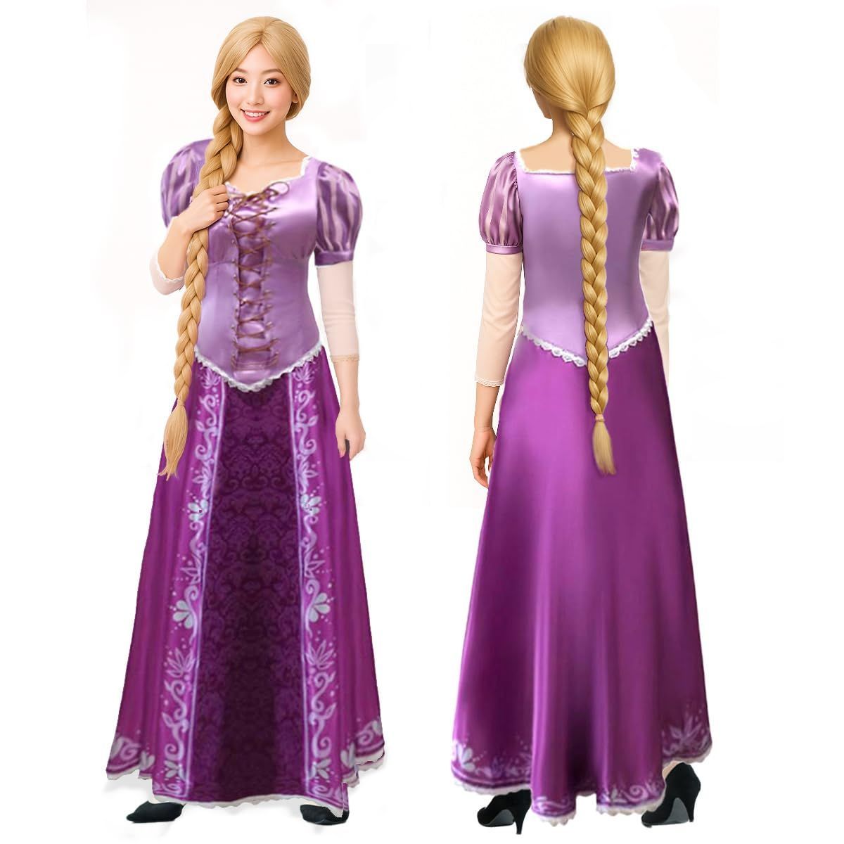【送料無料】ラプンツェル　仮装　コスチューム　大人 プリンセスラプンツェル,サイズXS-XXXL,大人のドレス