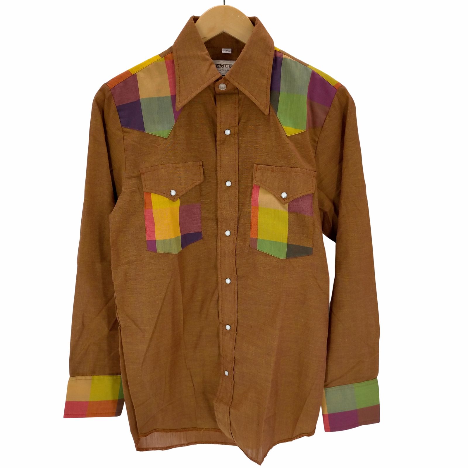 ユーズドフルギ USED古着 {{REMUDA}}70S ウエスタンシャツ メンズ JPN：S 14 1/2-32