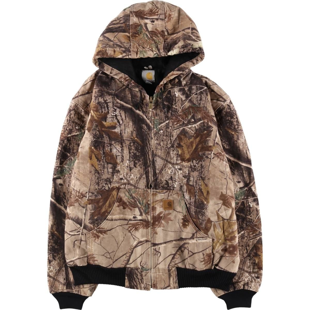 古着 カーハート Carhartt アクティブジャケット 迷彩柄 リアル
