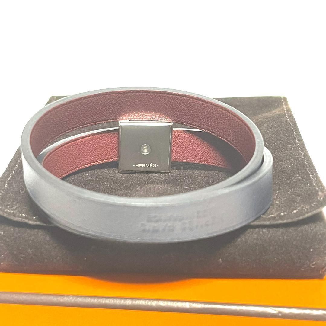 エルメス 076498CK A TO Z バングル ブレスレット T刻印 レザー 