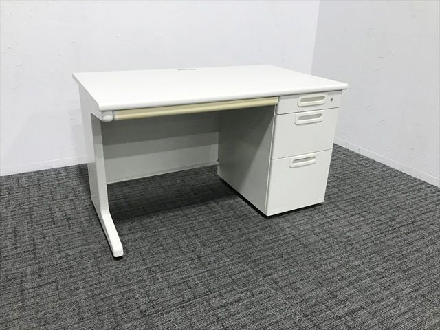 片袖デスク LA オフィスデスク プラス ホワイト
