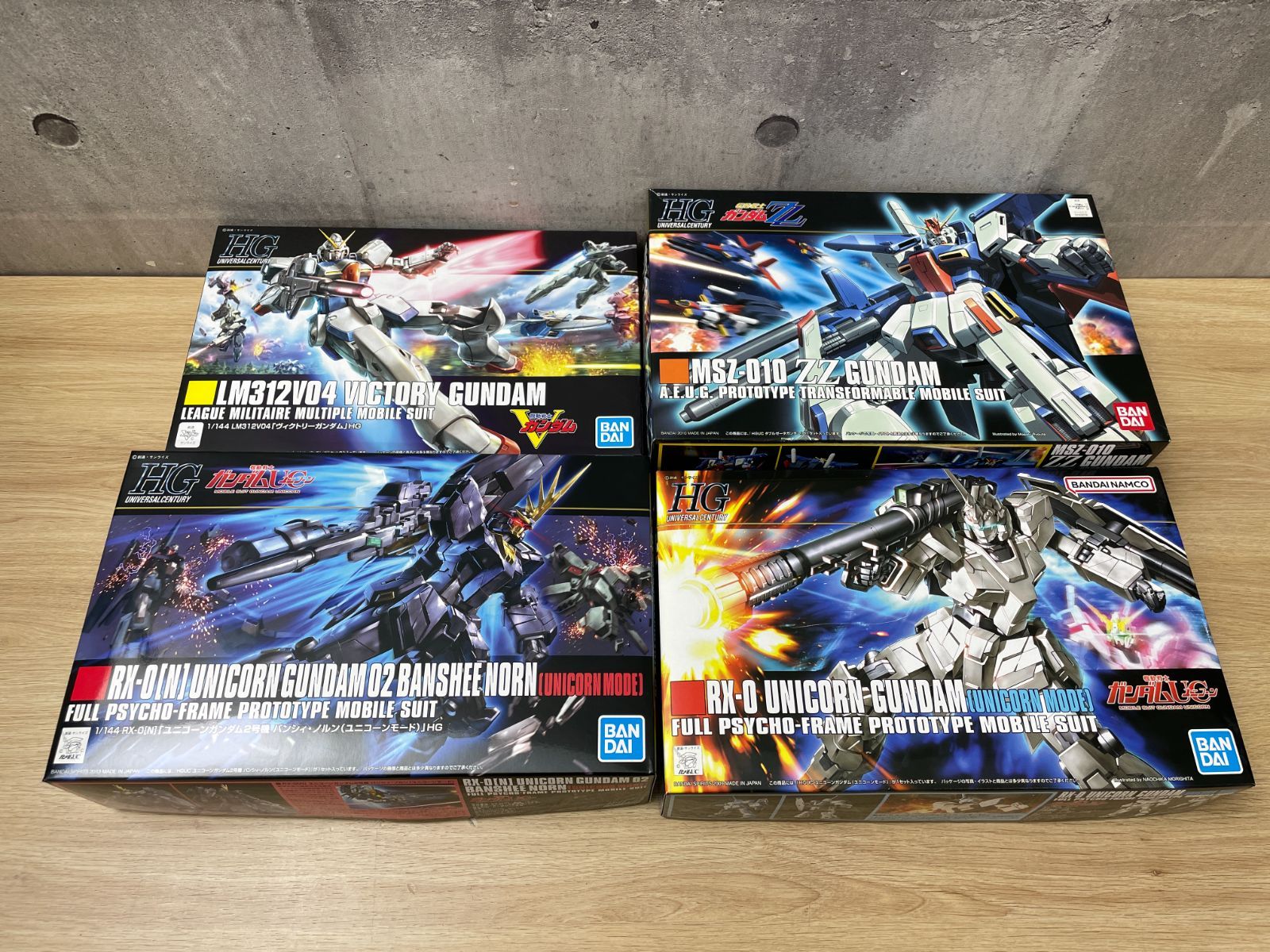 F-09123 BANDAI HGUC 1/144 ガンプラまとめ ZZ ユニコーン ヴィクトリー バンシィ 未使用未組立