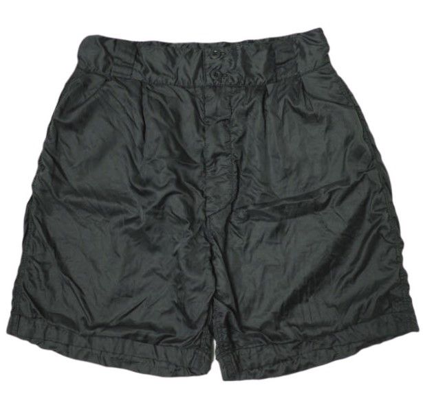 ISSUETHINGS イシューシングス 25SS type82 polyester イタリア軍 パッカリンググルカショーツ 25a|82-p|c-01 3 Black ショートパンツ ボトムス g21155