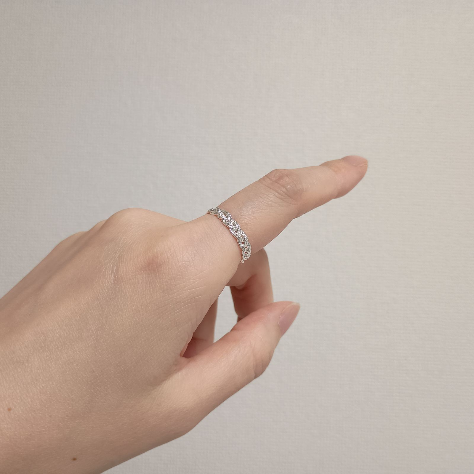 カレンシルバー リング karen silver ring カレン族 編み込み[KA015