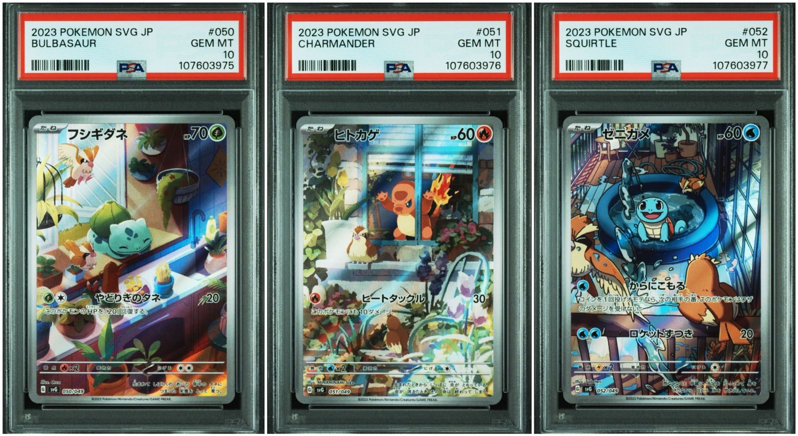 御三家　ar　プロモ ヒトカゲ　ゼニガメ　フシギダネ　ピカチュウar ポケカ 151 御三家 AR ヒトカゲ フシギダネ ゼニガメ AR 連番