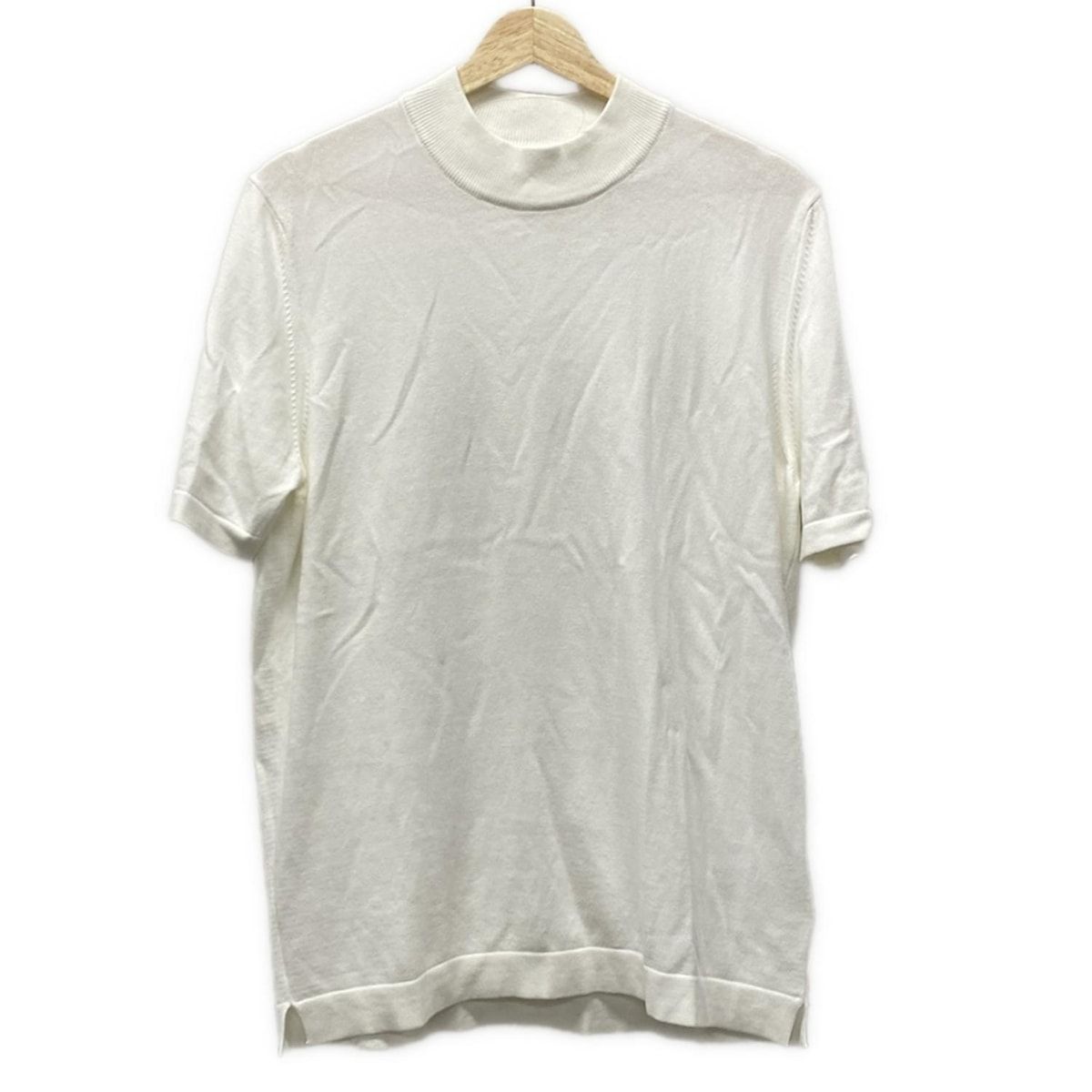 gran sasso グランサッソ 半袖セーター サイズ48 XL メンズ - 白 ハイネック