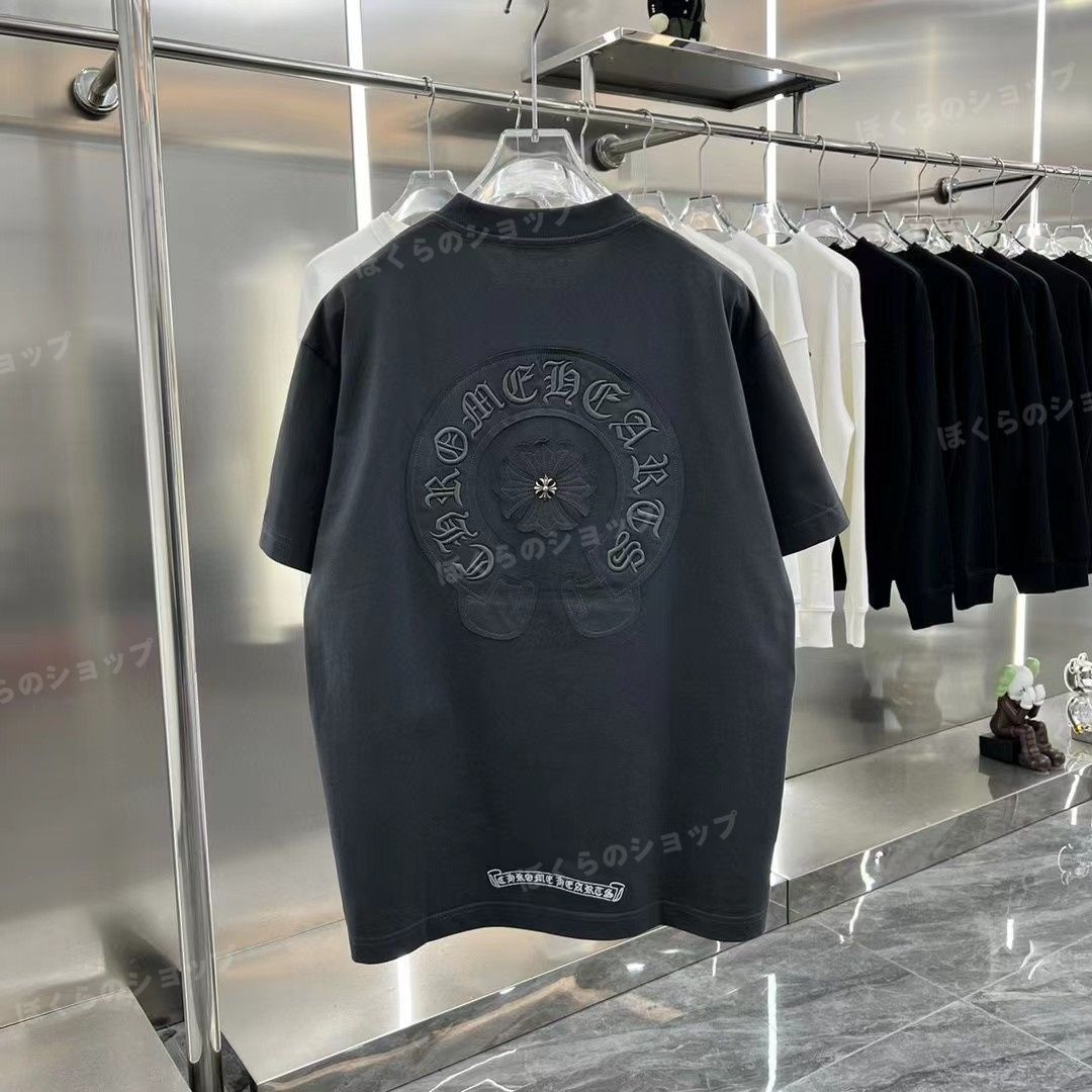 Chrome Hearts | クロムハーツ Ｔシャツ 半袖 ロンT カットソー ロング Tシャツ ブラック ダックグレー 黒