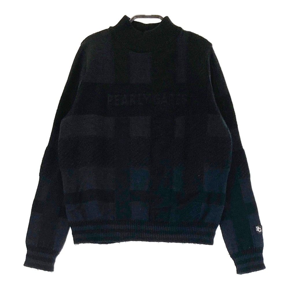 PEARLY GATES ブラックニットセーター サイズ1 PEARLY GATES パーリーゲイツ ニット セーター ブラック系