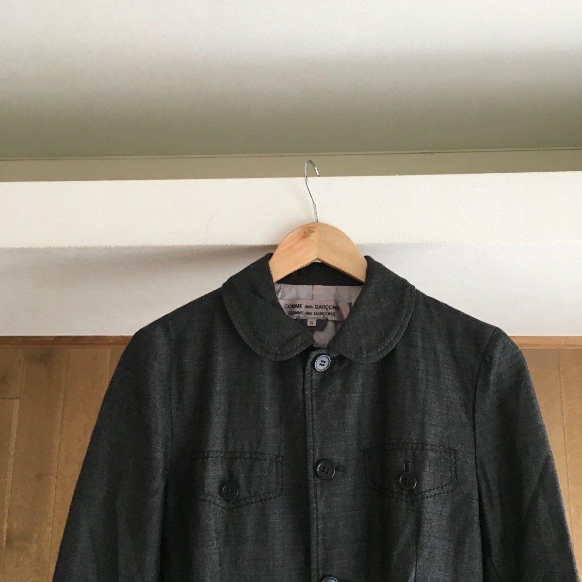 COMMEdesGARCONS 2015AW丸襟穴あきジャケット COMMEdesGARCONS 2015AW