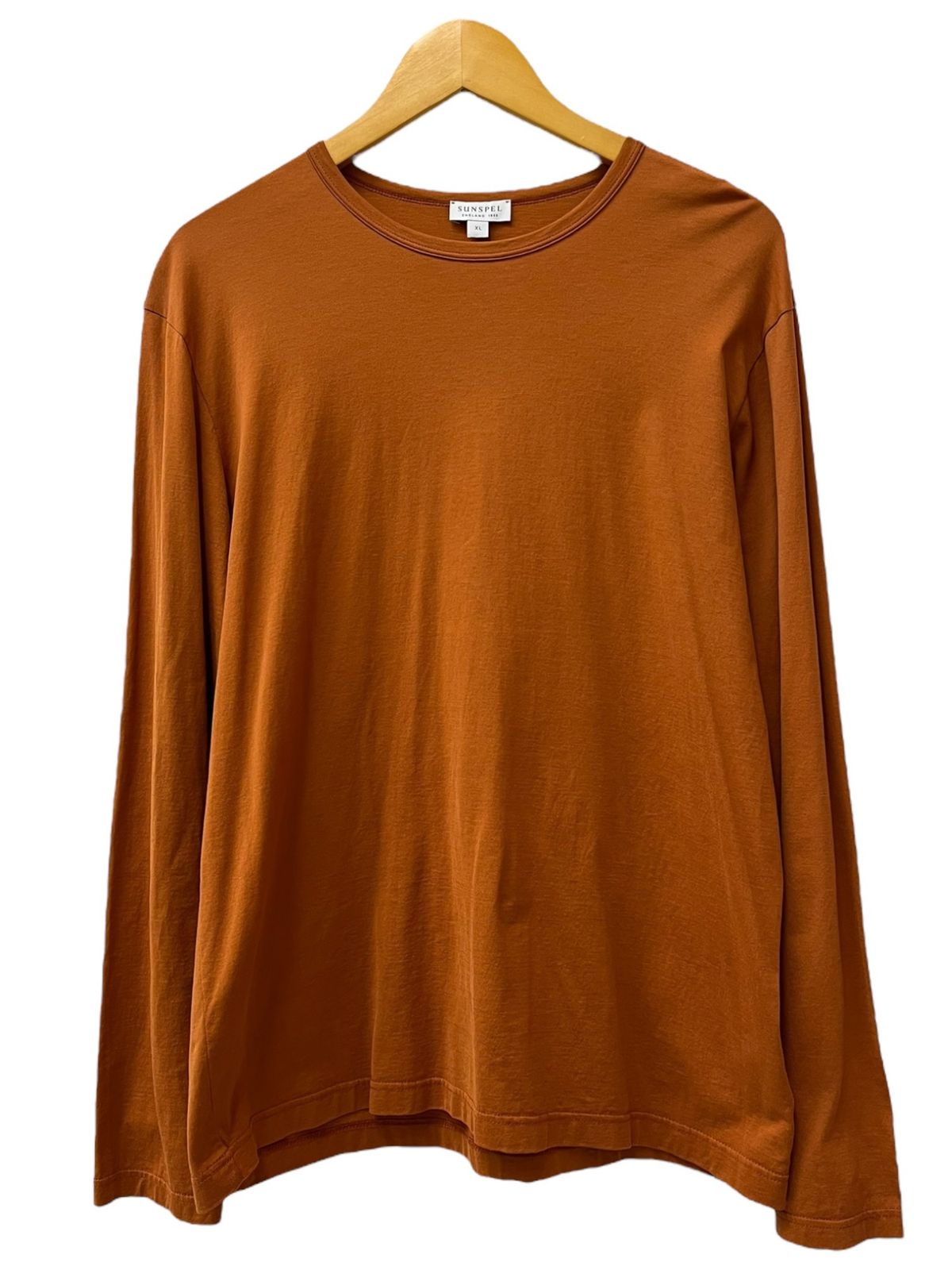 SUNSPEL (サンスペル) L/STee ロンT 長袖 Tシャツ 英国製 コットン 572-9269007 XL オレンジ メンズ/036