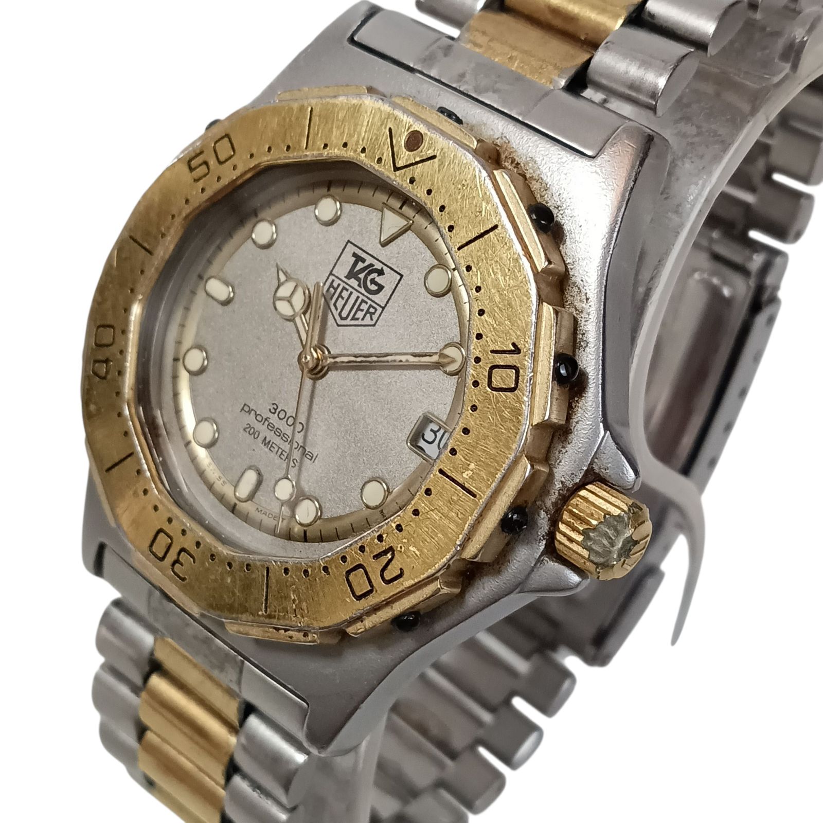 稼働 930-1 TAG HEUER 3000 タグホイヤー プロフェッショナル 934.213 メンズ腕時計 クォーツ