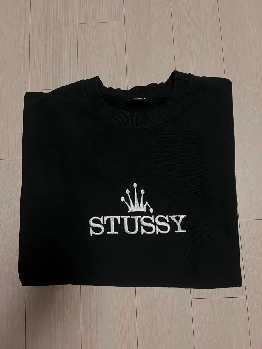 L STUSSY ステューシー グラマー PIGMENT ピグメント ダイド クラウン クラウンロゴ スウェット クルーネック