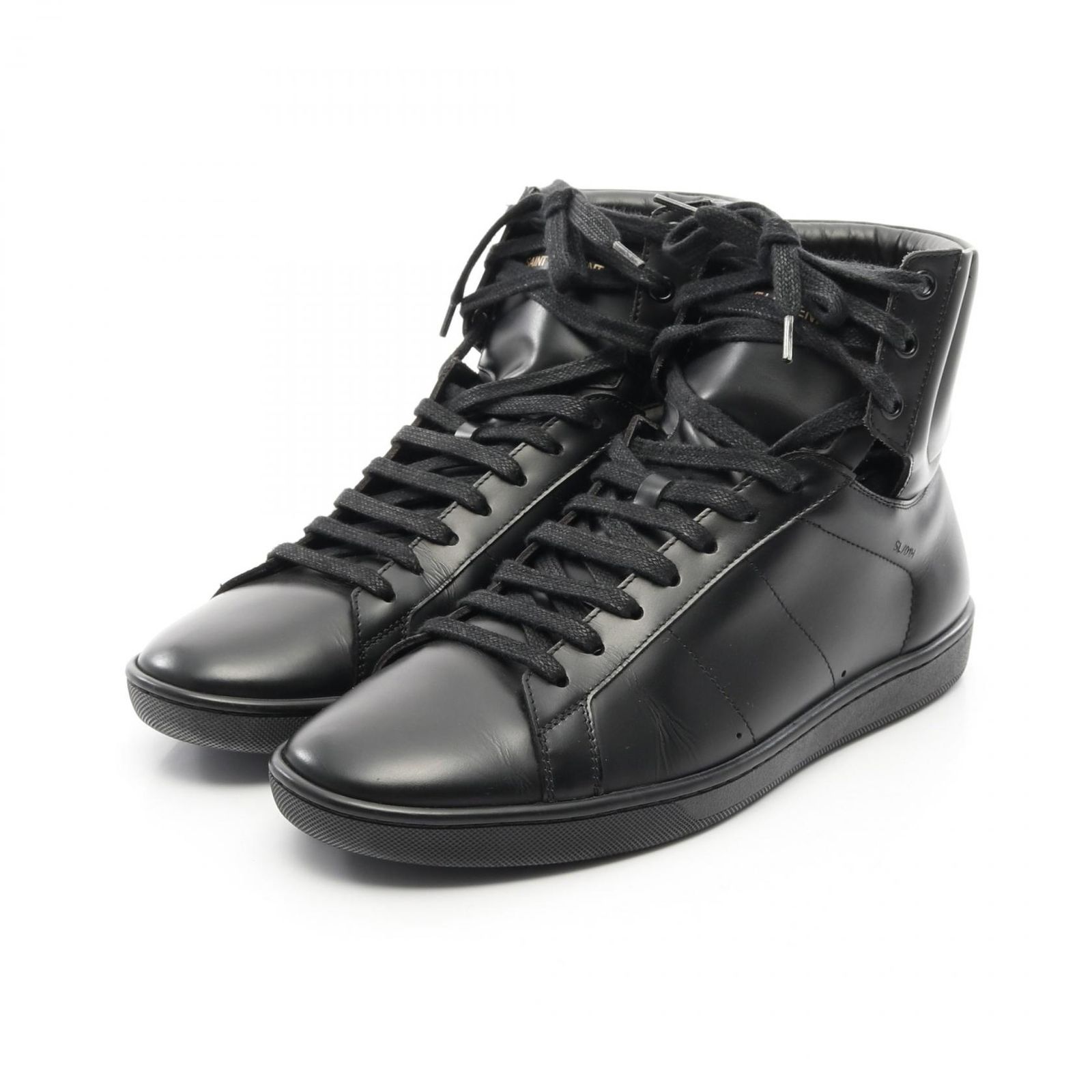 SAINT LAURENT サンローラン　スニーカー　ブラック　レザー SAINT LAURENT サンローラン スニーカー メンズ ブラック ロー