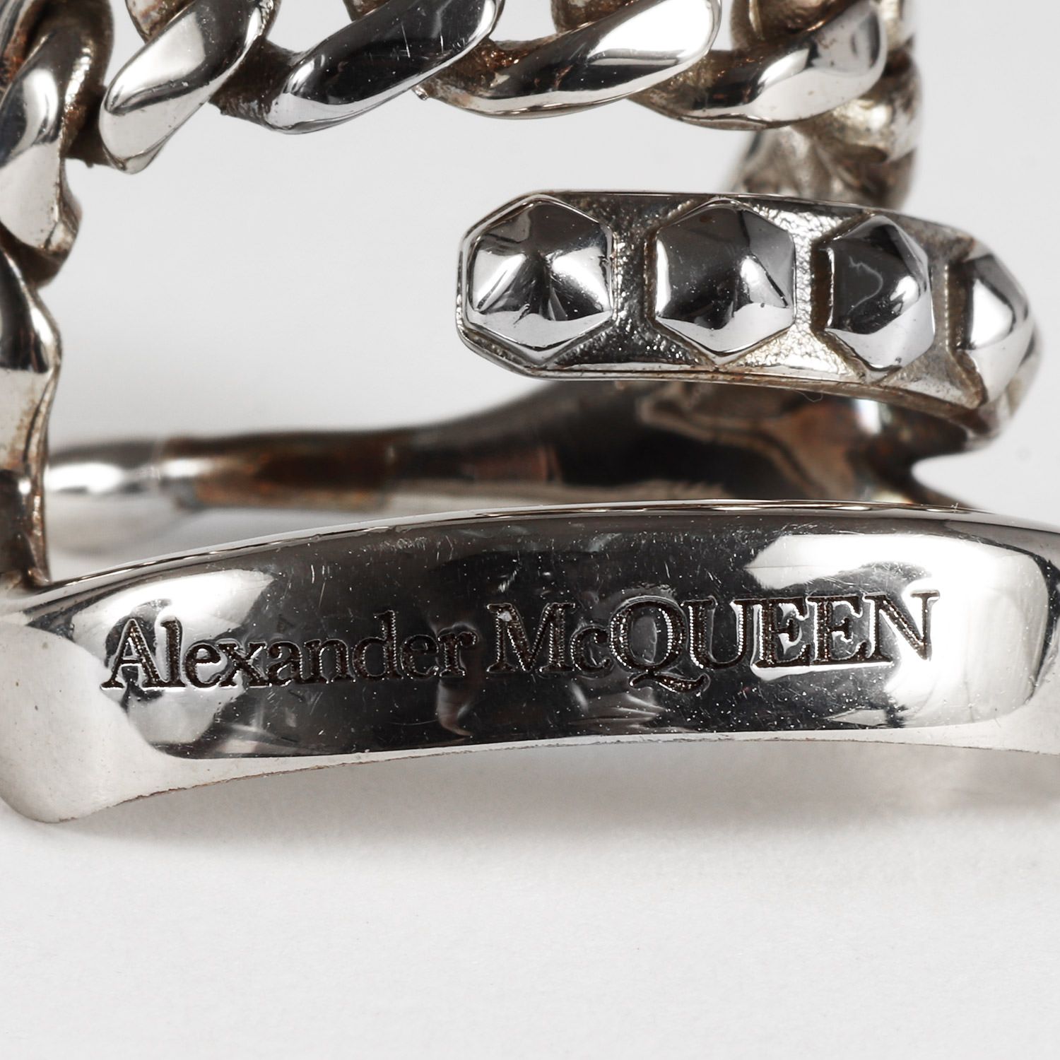 ALEXANDER MCQUEEN アレキサンダーマックイーン 近年モデル パンク スタッズ イヤーカフ Punk Stud Ear Cuff  684725J160Y0446 イヤリング アクセサリー 左耳用 アンティークシルバー イタリア製 ブランド - メルカリ