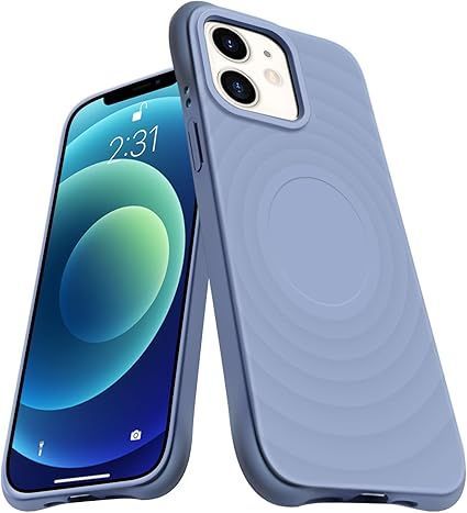 【在庫処分】iPhone 12 mini ケース MagSafe対応 シリコン 耐衝撃 アイフォン12 mini 薄型 スマホケース バンパー カバー 米軍MIL規格取得 ストラップホール付き 衝撃吸収 ワイヤレス充電対応 柔軟 擦