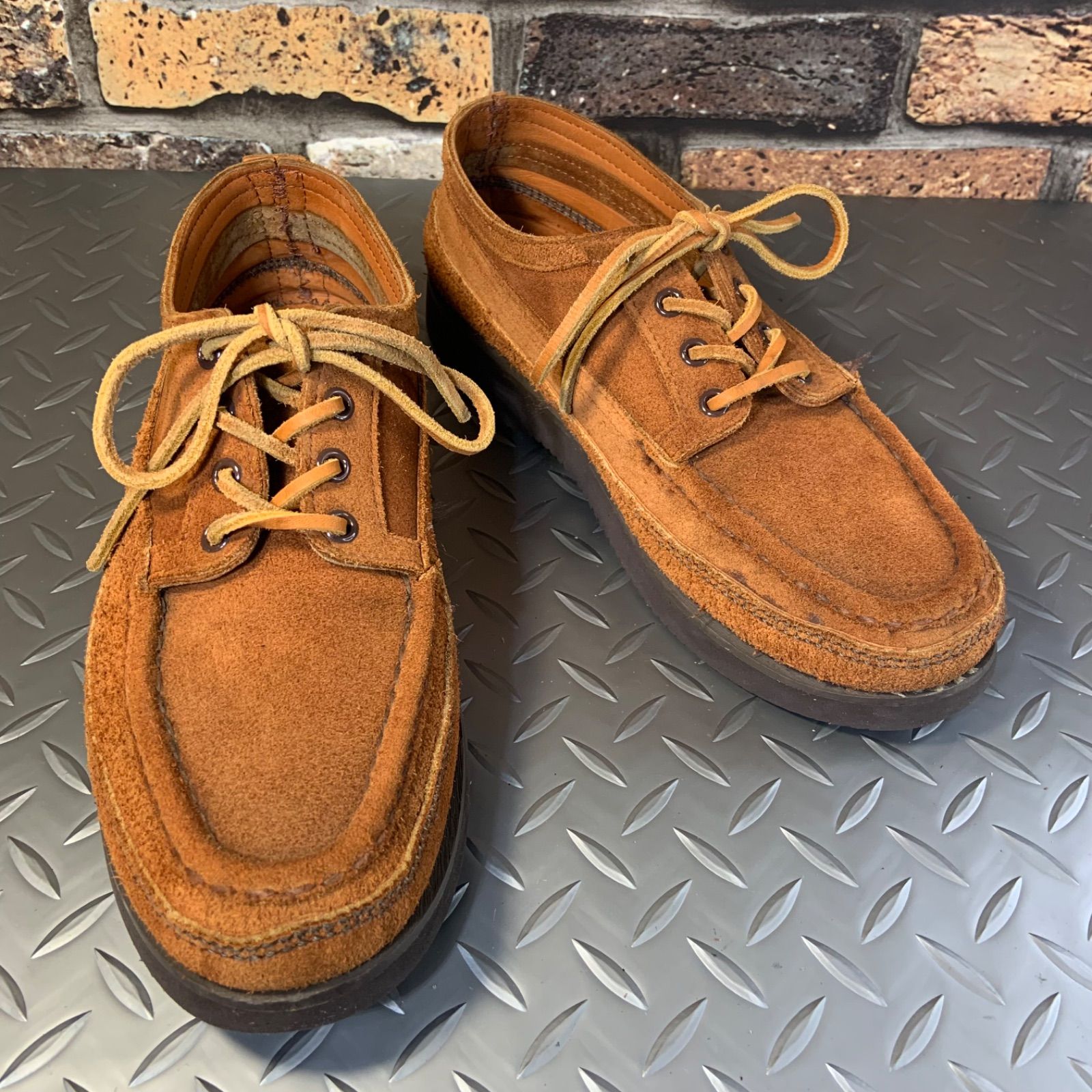 UN × Russell Moccasin HURON MOCCASIN US8E JP26cm アンユーズド別注 ラッセルモカシン フューロンモカシン アメリカ製 25J9-russ