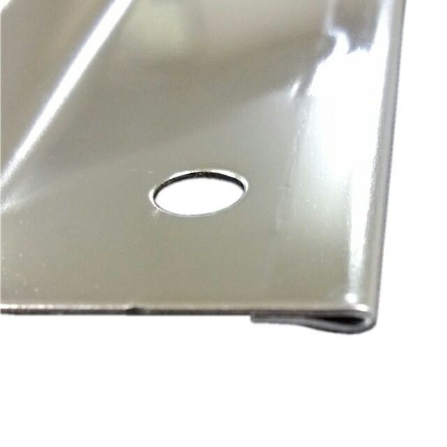 即 OK エストック 泥除けステンレスプレート 折り込み式 500 mm 150 セット 裏板 ビス付 ST 281 P