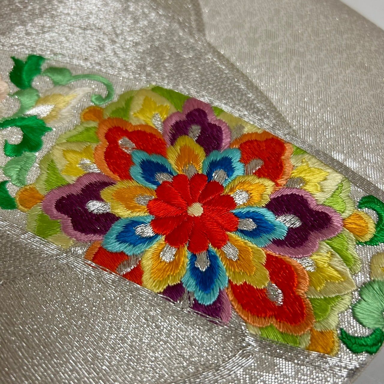 静帯 新品 お仕立て付き 単衣夏向き 麻 栗山吉三郎作 九寸帯 龍