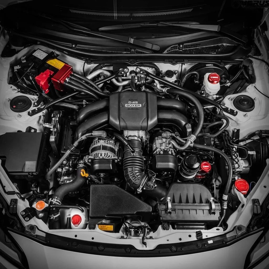 VERUS ENGINEERING ヴェルスエンジニアリング A0435A トヨタGR86 スバルBRZエンジンルームキャップセット レッド FHSタイプ