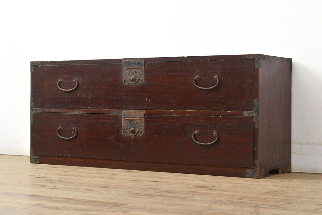 ACTUS木製スペインタイルチェスト 6引き出し ブラウン 専用です