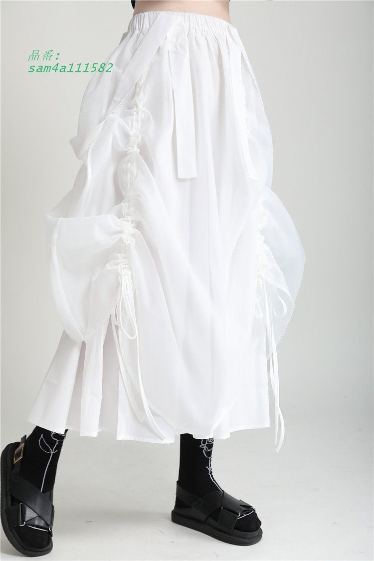 スカート バチュール ギャザー ロング 韓国 ストリート レディース 原宿系 オルチャン衣装 モード am4a111582
