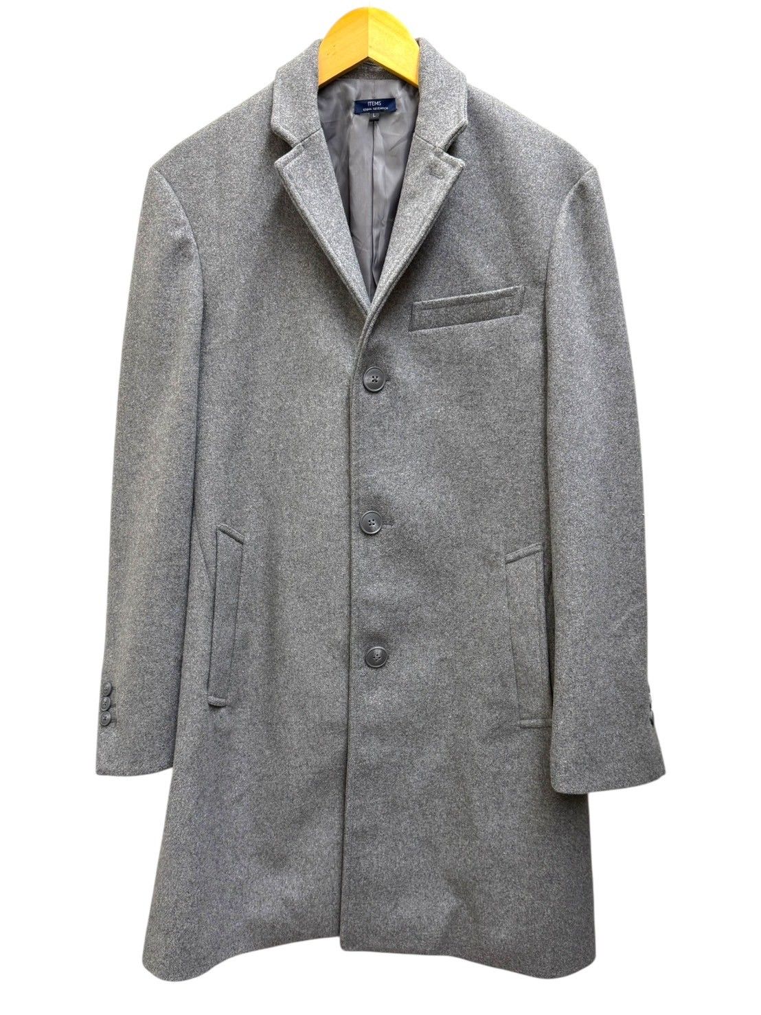 URBAN RESEARCH (アーバンリサーチ) Wool Blend チェスターコート IT27-17A020 L グレー メンズ/006