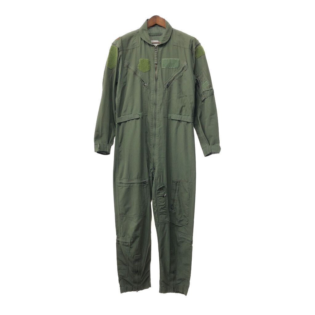 米軍実物 U.S.AIRFORCE CWU-27|P フライトスーツ ミリタリー オリーブ メンズ 42 R 古着 Q4430