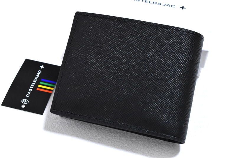 新品 カステルバジャック【ウプラ】2つ折り 財布 054622 ブラック