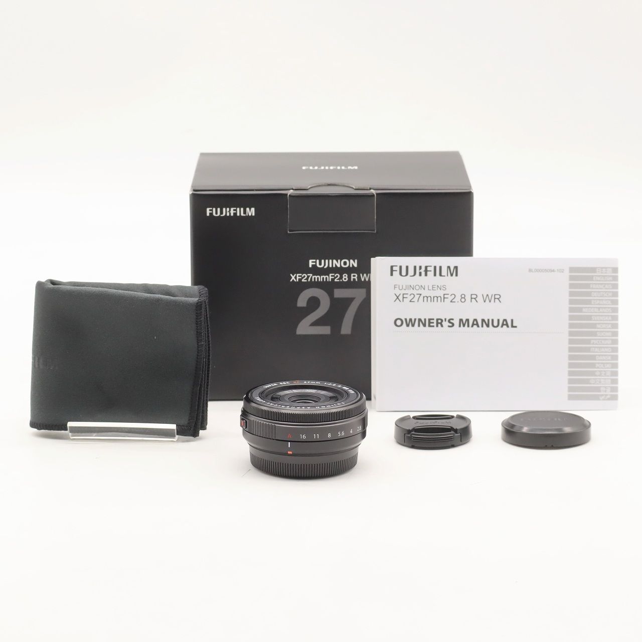 富士フイルム XF27mm F2.8 R WR パンケーキ 単焦点 防塵防滴 耐低温