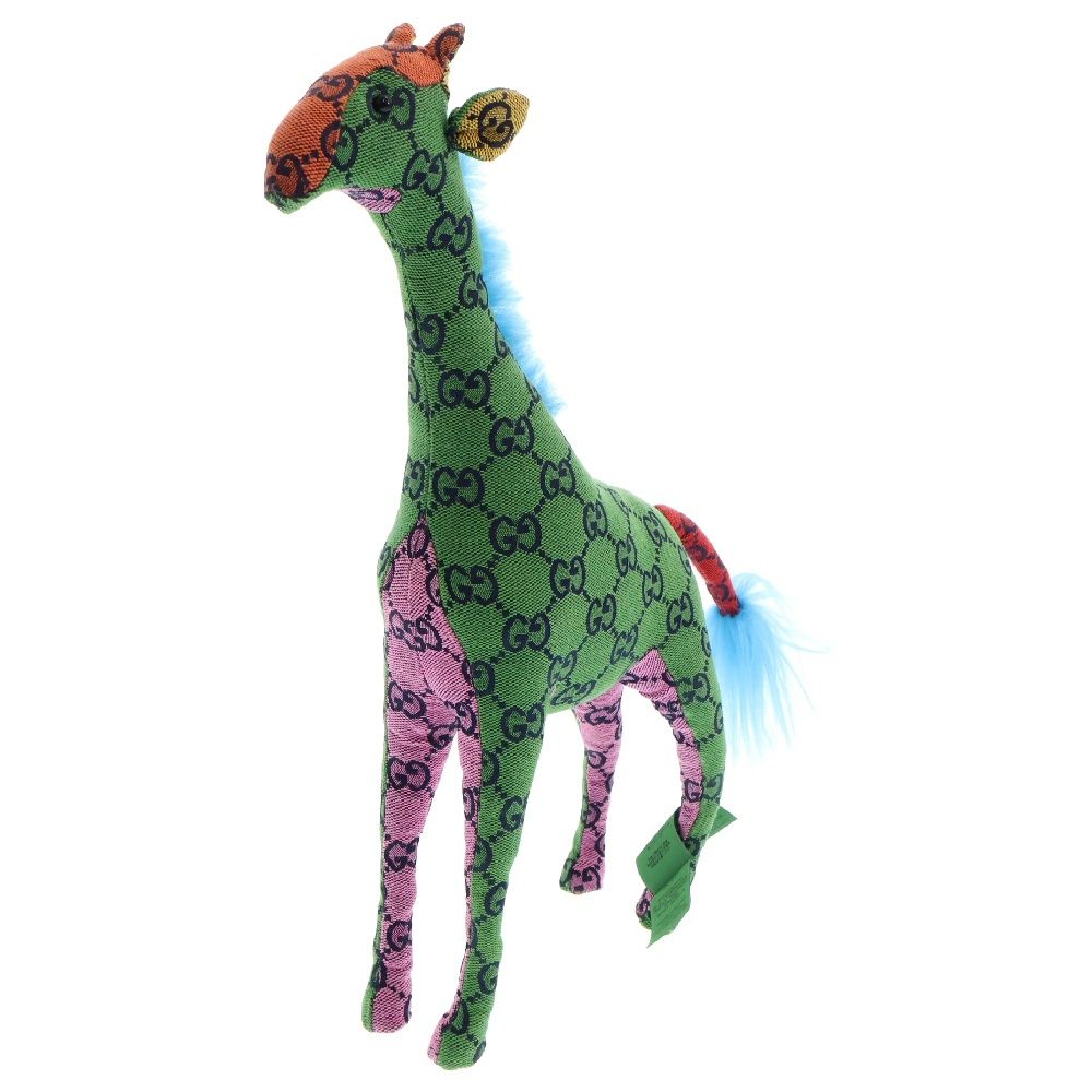 GUCCI グッチ デコラティブキリンGG柄ぬいぐるみ GUCCI (グッチ) デコラティブキリンGG柄ぬいぐるみフィギュア