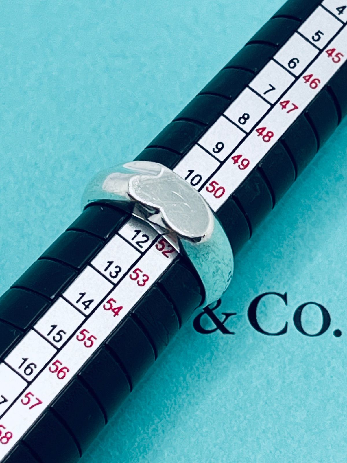 a078 Tiffany&Co. ティファニー カーブド ハート シグネット リング