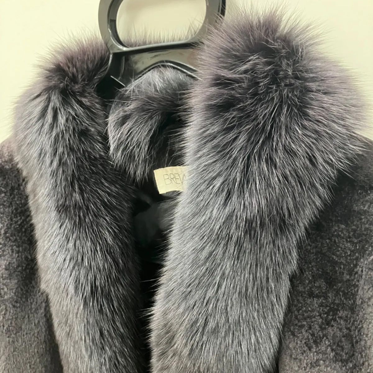 紋様柄 マホガニーミンク コート 11号/Lサイズ リアルファー 本毛皮 貂