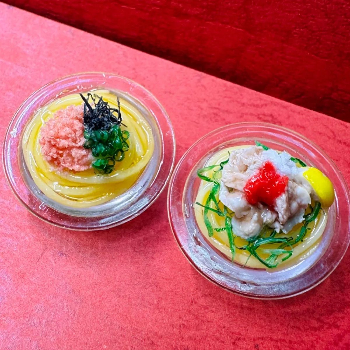 358たらこスパと冷しゃぶパスタセット⭐️ミニチュアフード 358たらこスパと冷しゃぶパスタセット⭐️ミニチュアフード