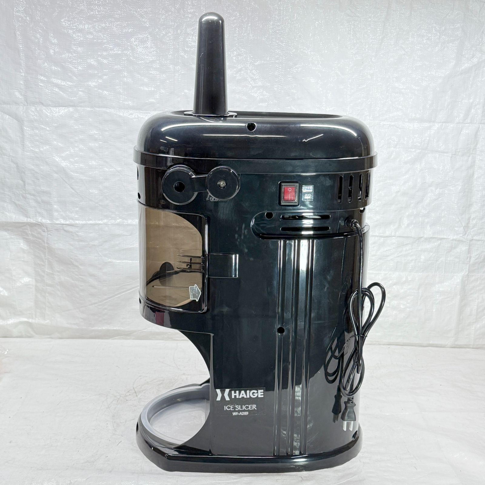 中古品】【お買い得！】 電動式 かき氷機 受け口高 240mm 業務用 家庭