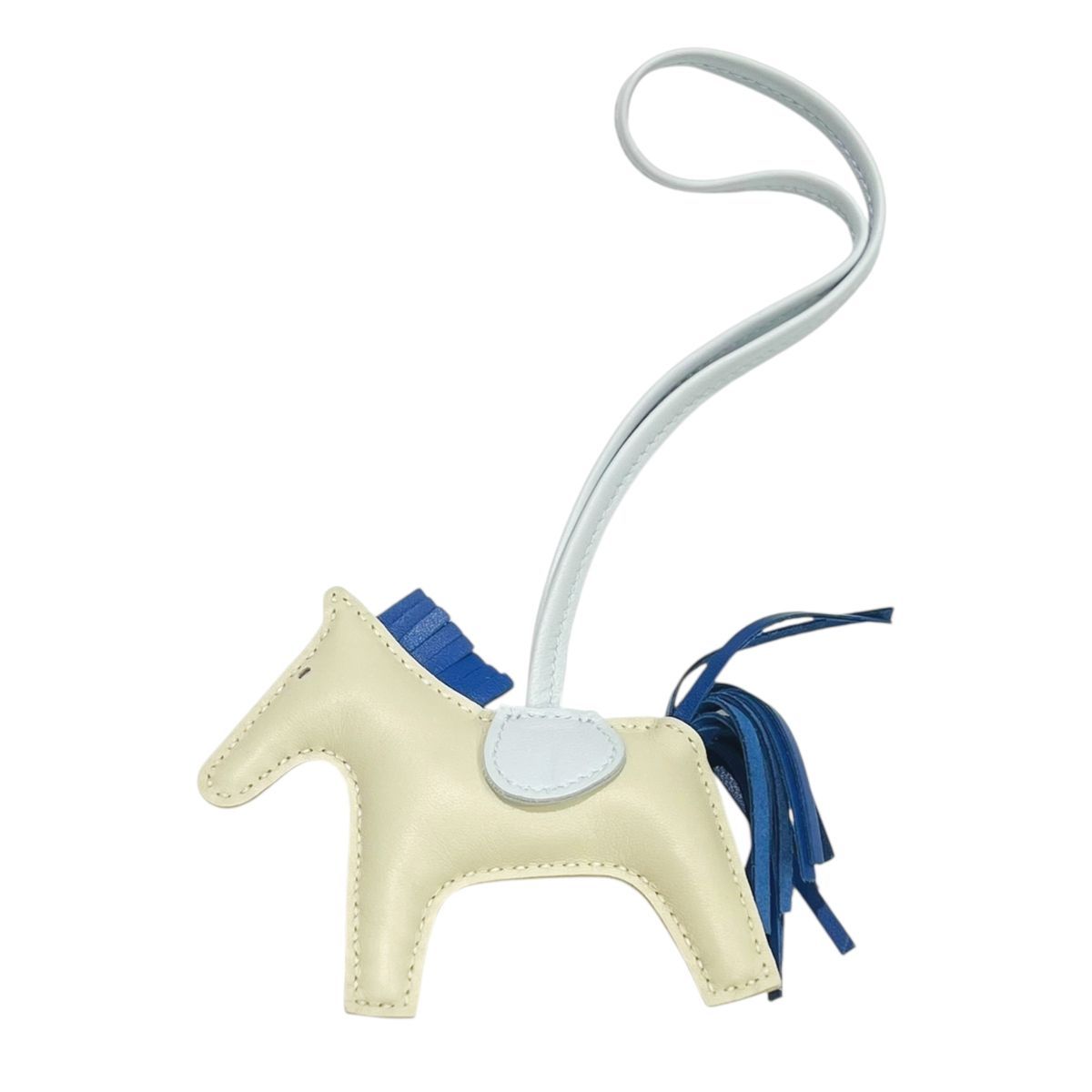 【新品】【週末限定セール】エルメス ロデオチャーム ブルーフランス 中古】 HERMES エルメス ロデオ チャーム PM ブルーフランス