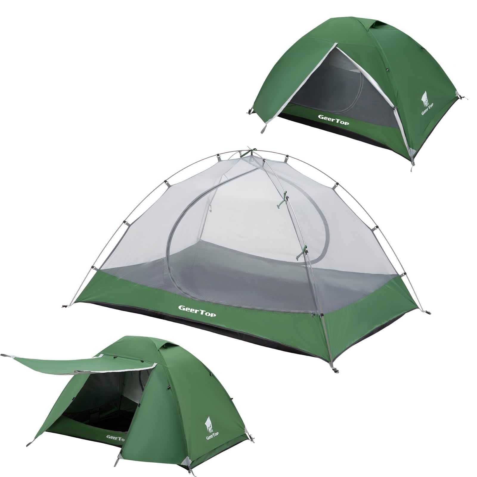 Geer Top テント 2人用 アウトドア Geer Top テント 2人用 ソロキャンプ テント 前室付き 軽量
