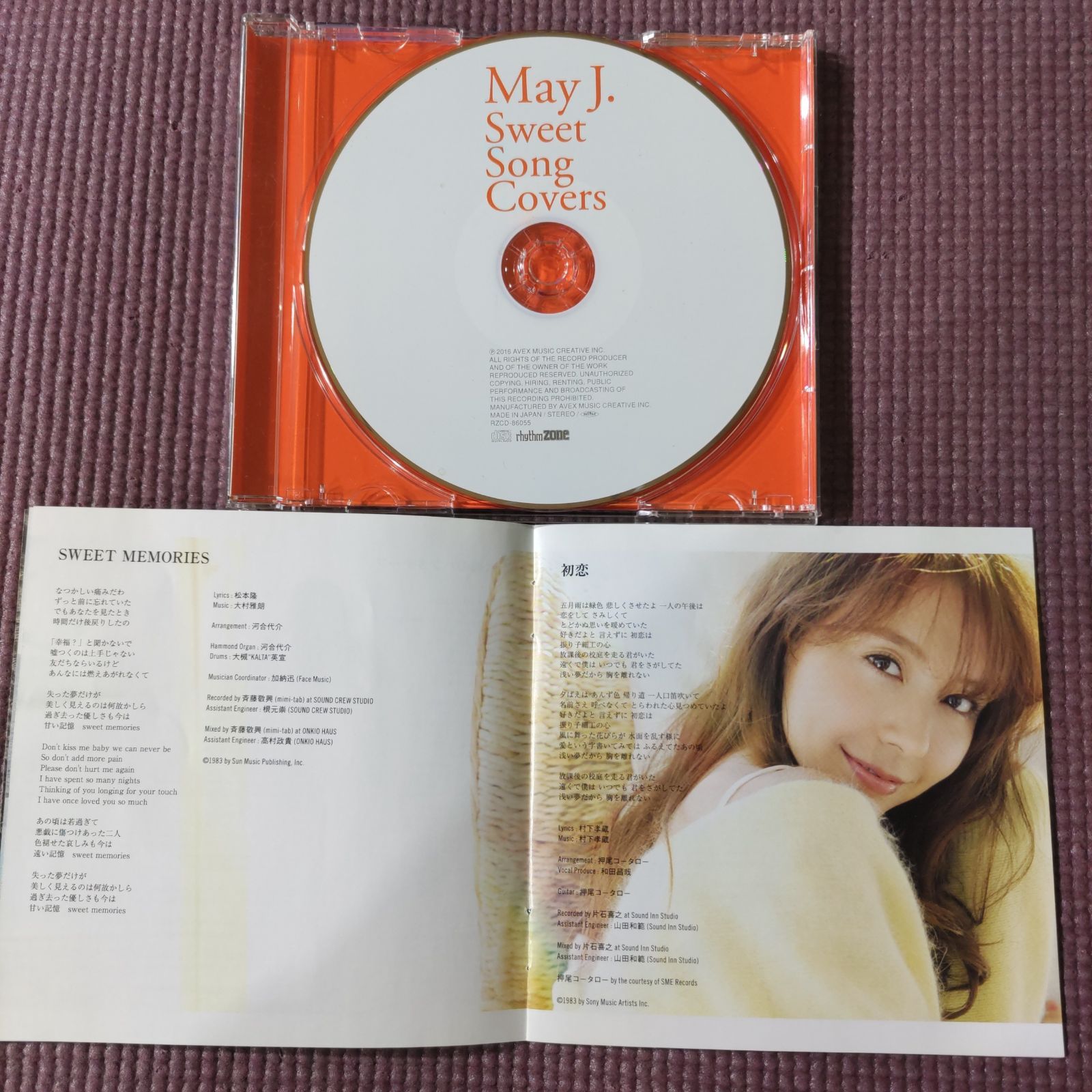 May J. 「Sweet Song Covers」2枚組LP (Ｂ) DISCOGRAPHY [Sweet Song Covers]｜May J. Official Website