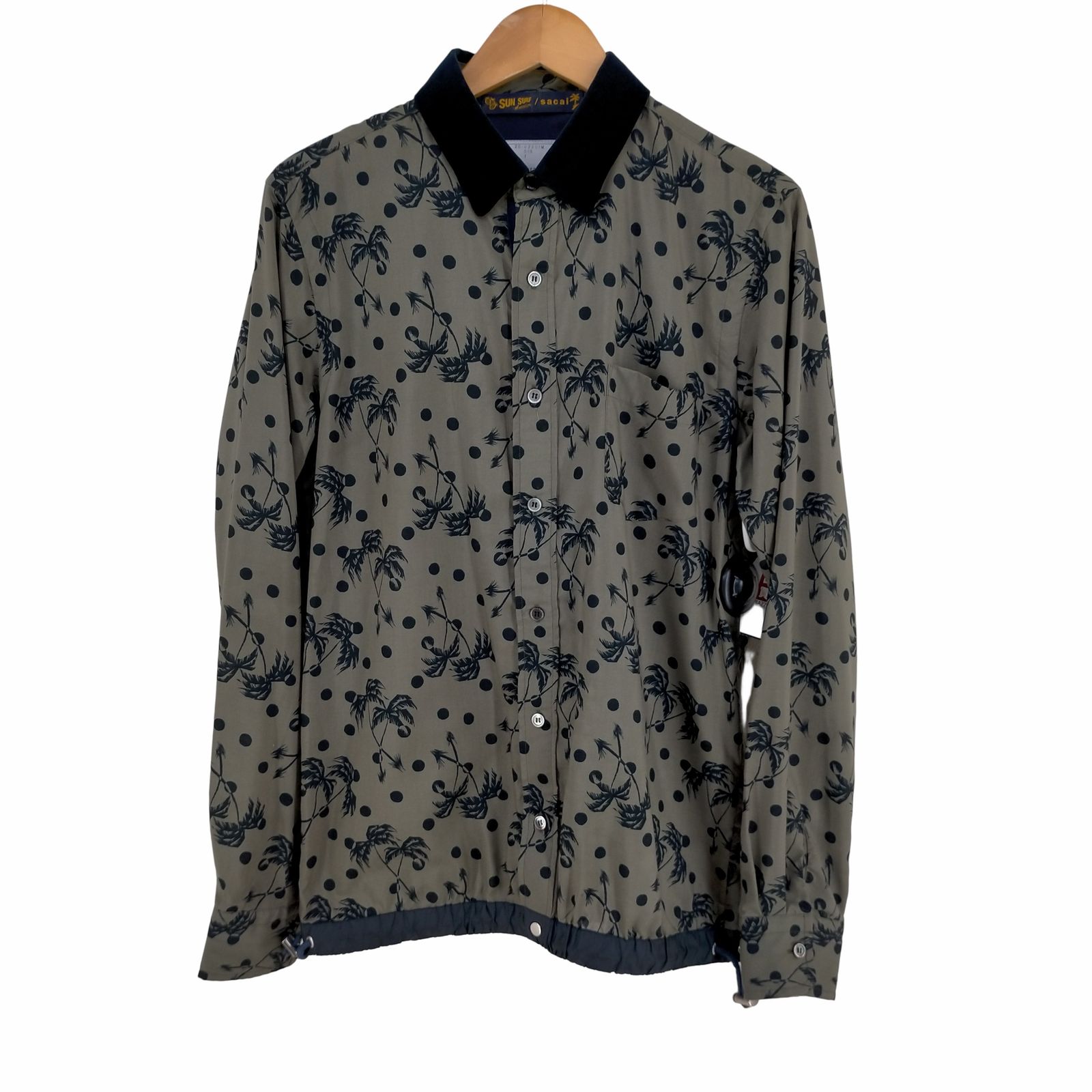 Sacai(サカイ) 20SS ドット ドローストリングシャツ メンズ トップス サカイ Sacai 20SS ドット ドローストリングシャツ メンズ JPN：1