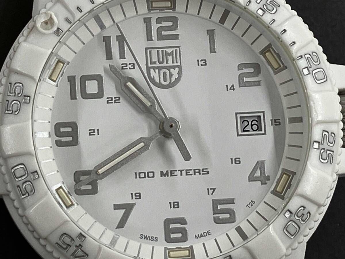 ジャンク ルミノックス 腕時計 LUMINOX LEATHERBACK SEA TURTLE 0300 SERIES Ref.0307.WO ミリタリーウォッチ ダイバーズウォッチ 時刻ズレ