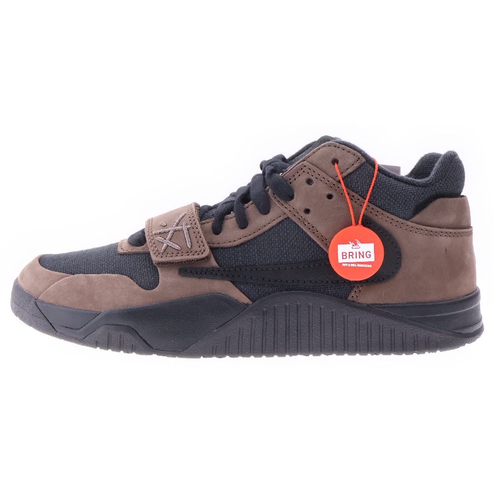NIKE (ナイキ) ×Travis Scott Jordan Jumpman Jack TR CJ1 T-Rexx Black and Dark Mocha トラヴィススコット ジャンプマンジャック ローカットスニーカー FZ8117-204