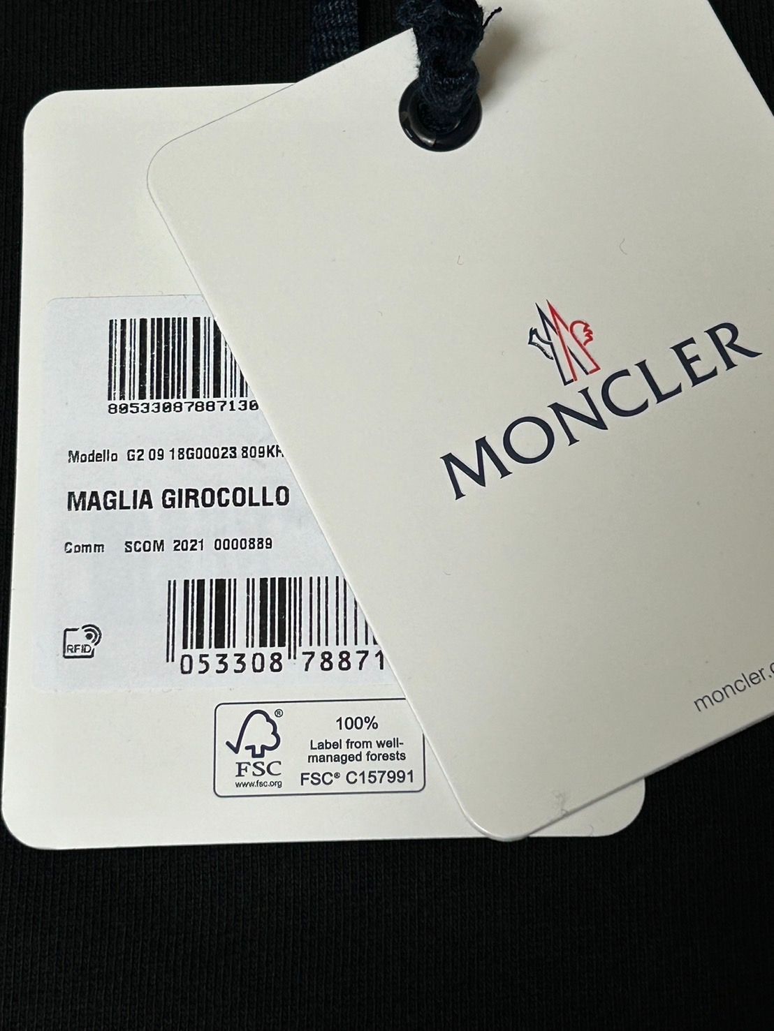 ☆未使用タグ付き・本物保証☆MONCLER レタリングロゴ