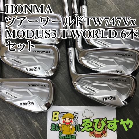 狭山□【中古】 アイアンセット ホンマ ツアーワールドTW747Vx MODUS3 T WORLD 6本セット S 24[5267] - メルカリ